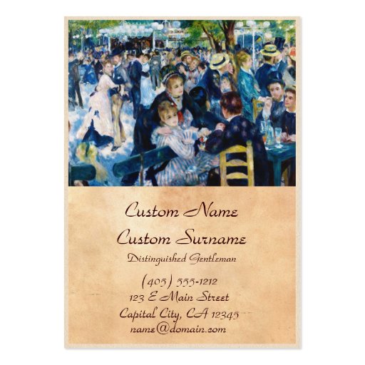 Dance at the Moulin de la Galette Auguste Renoir Business Card