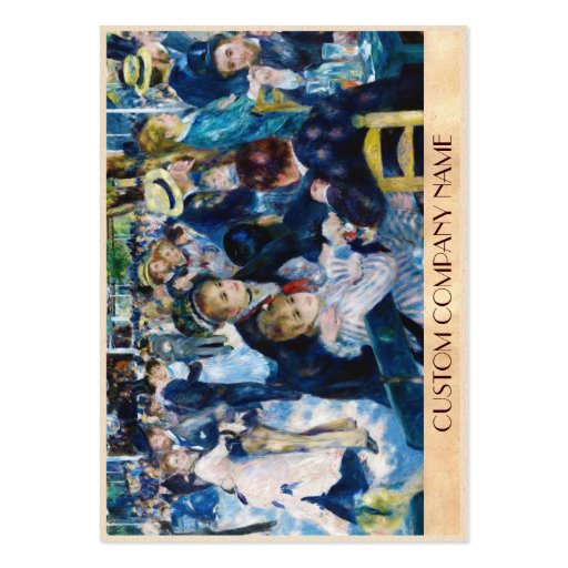 Dance at the Moulin de la Galette Auguste Renoir Business Card (back side)