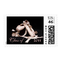 Dance Ballet Shoes Class of Graduation Postage