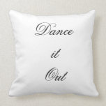 Dance Black and White Throw Pillow