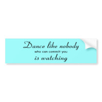 Dance Bumper Sticker
