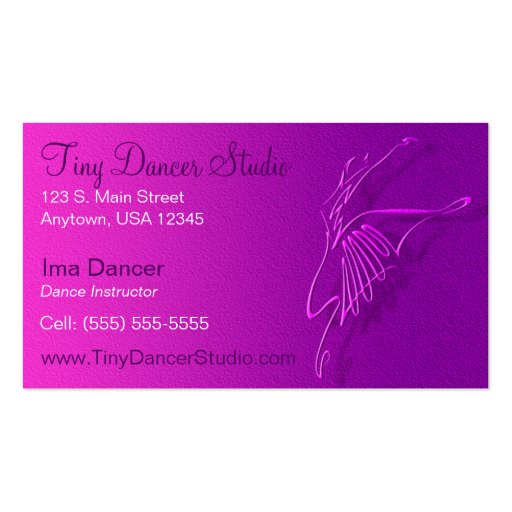 Dance Business Card Zazzle