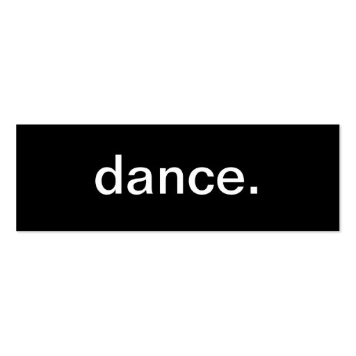 Dance Business Card