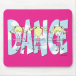Dance Cartoon Girl Mouse Pad mousepads
