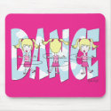Dance Cartoon Girl Mouse Pad mousepads by justdahl Dance Cartoon Girl Mouse Pad mousepads