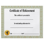 Dance Certificate of Achievement - DamaskArabesque Flyer Design