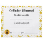 Dance Certificate of Achievement - Stars Jazz Flyer Design