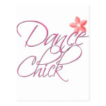 dance chick postcard