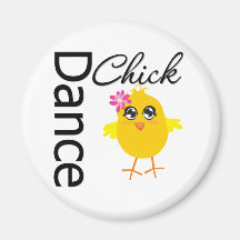 Dance Chick Refrigerator Magnets