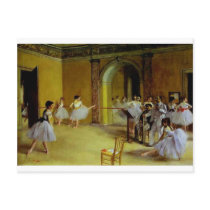 Dance Class at the Opera by Degas postcards