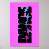 Dance Colored Ballerinas Print