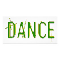 Dance colorful design! photo card template