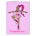 Dance Competition Congratulations with Rose! Greeting Cards