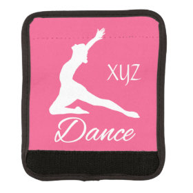 DANCE custom monogram & color luggage handle wrap