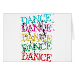 Dance Dance Colourful Stylish Grudge cards