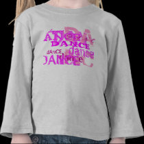 Dance Dance Dance In Pink t-shirts