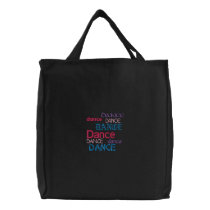 Dance dance... embroidered bags by BartzPeterson Dance dance... embroidered bags