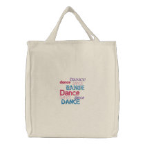 Dance dance... embroidered bags by BartzPeterson Dance dance... embroidered bags