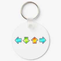 Dance Dance Revolution keychains by thehatch Dance Dance Revolution keychains