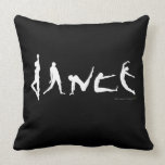 Dance Dancers Poses Silhouettes Fun Custom Pillow