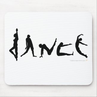 Dance Dancing Silhouette Design Mouse Pad