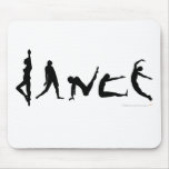Dance Dancing Silhouette Design Mouse Pads
