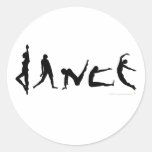 Dance Dancing Silhouette Design Sticker