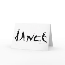 Dance Dancing Silhouette Greeting Card