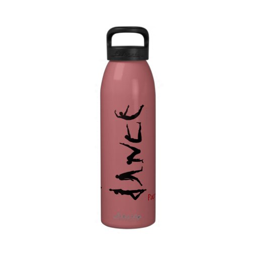 Dance Dancing Silhouettes Custom Name Reusable Water Bottles