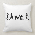 Dance Dancing Silhouettes Custom Throw Pillow