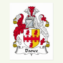 Dance Family Crest Postcard