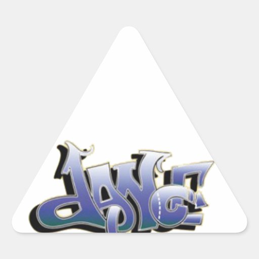 Dance Graffiti Triangle Sticker Zazzle