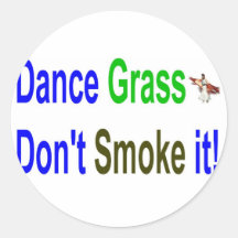 dance grass sticker