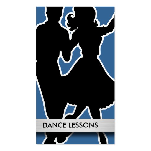 Dance Instructor Business Cards (front side)
