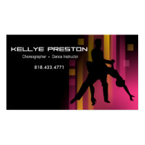 Dance Instructor Choreographer Ballroom Dancer Business Cards