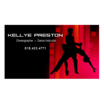Dance Instructor Choreographer Ballroom Dancer Business Card