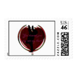Dance into my heart postage stamp