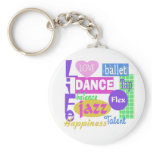 Dance Mix keychains