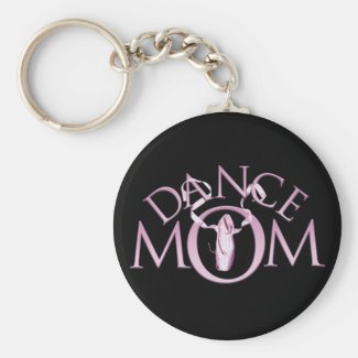 Dance Mom Basic Round Button Keychain
