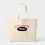 Dance Mom Bold Pink Sporty Text black Bag