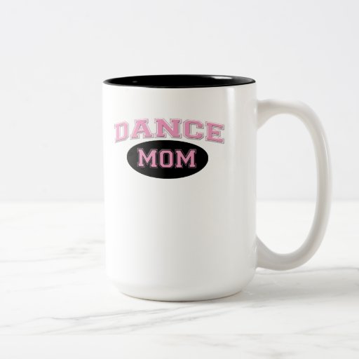 Dance Mom Bold Pink Sporty Text black Mugs