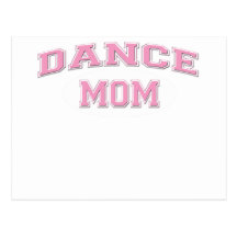 dance mom pink for black post cards