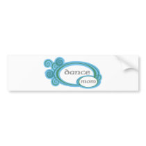 Dance Mom Swirl Bumper Sticker