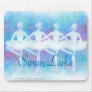 Dance mouse pad of swan of four feathers
