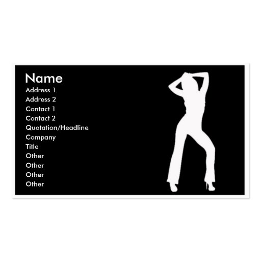 Dance move  Business card (front side)