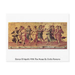 Dance Of Apollo With The Muses By Giulio Romano Postcard