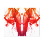 Dance of color - Smoke Canvas Print