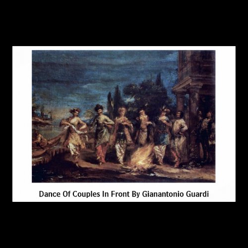 Dance Of Couples In Front By Gianantonio Guardi Print