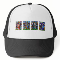 Dance of Death Stained Glass Mesh Hat