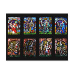 Dance of Death Stained Glass Post Card